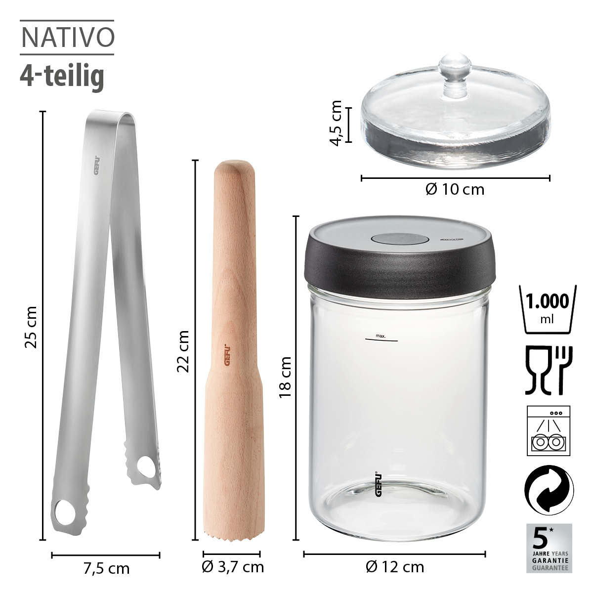 Fermentier-Set NATIVO, 4-teilig