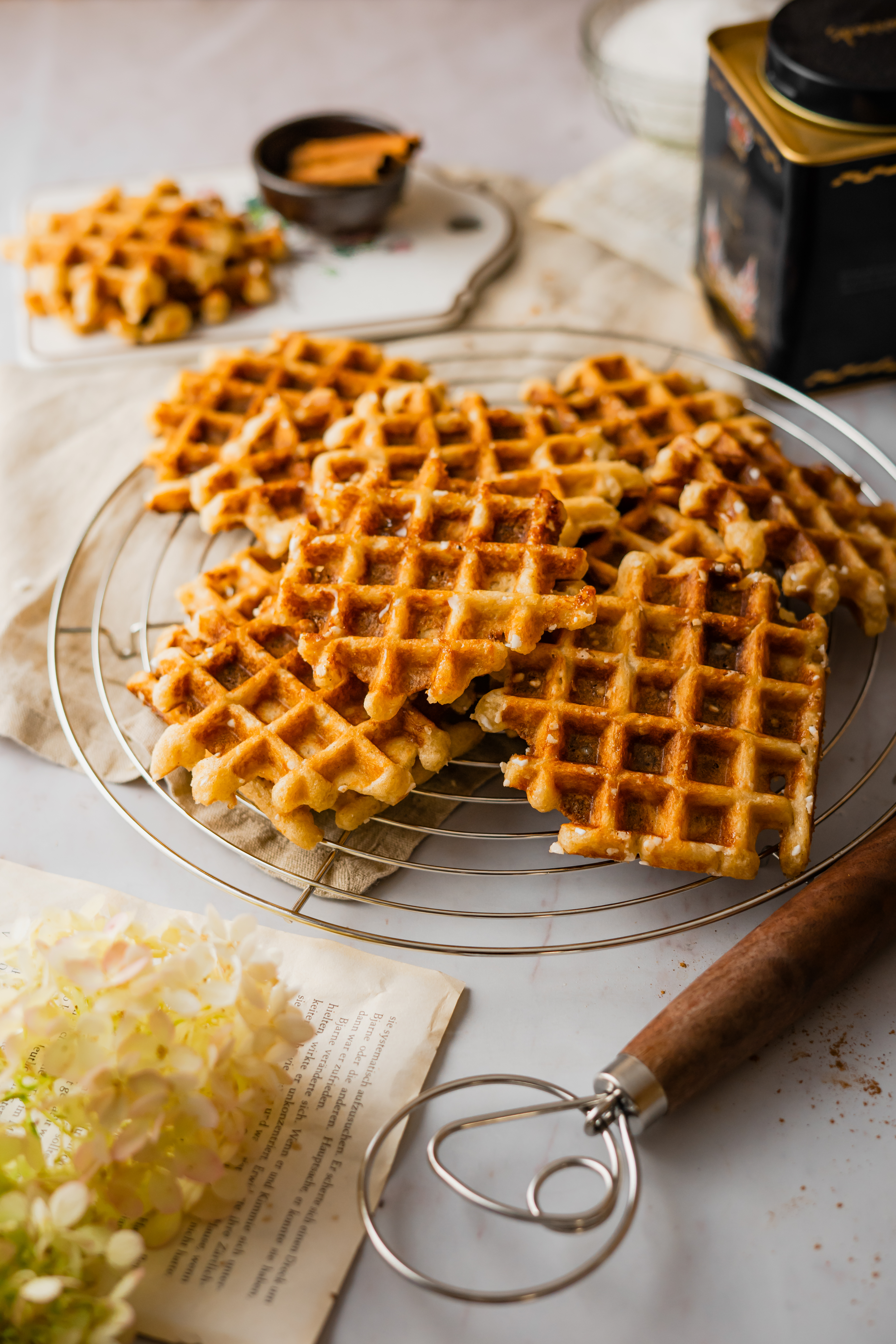 Karamellisierte Belgische Waffeln 