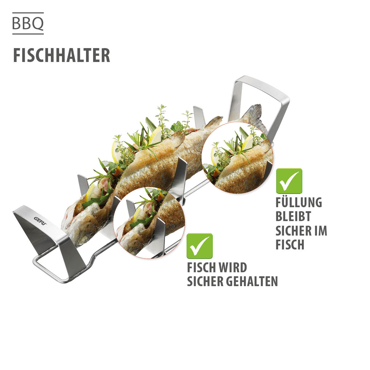 Fischhalter BBQ