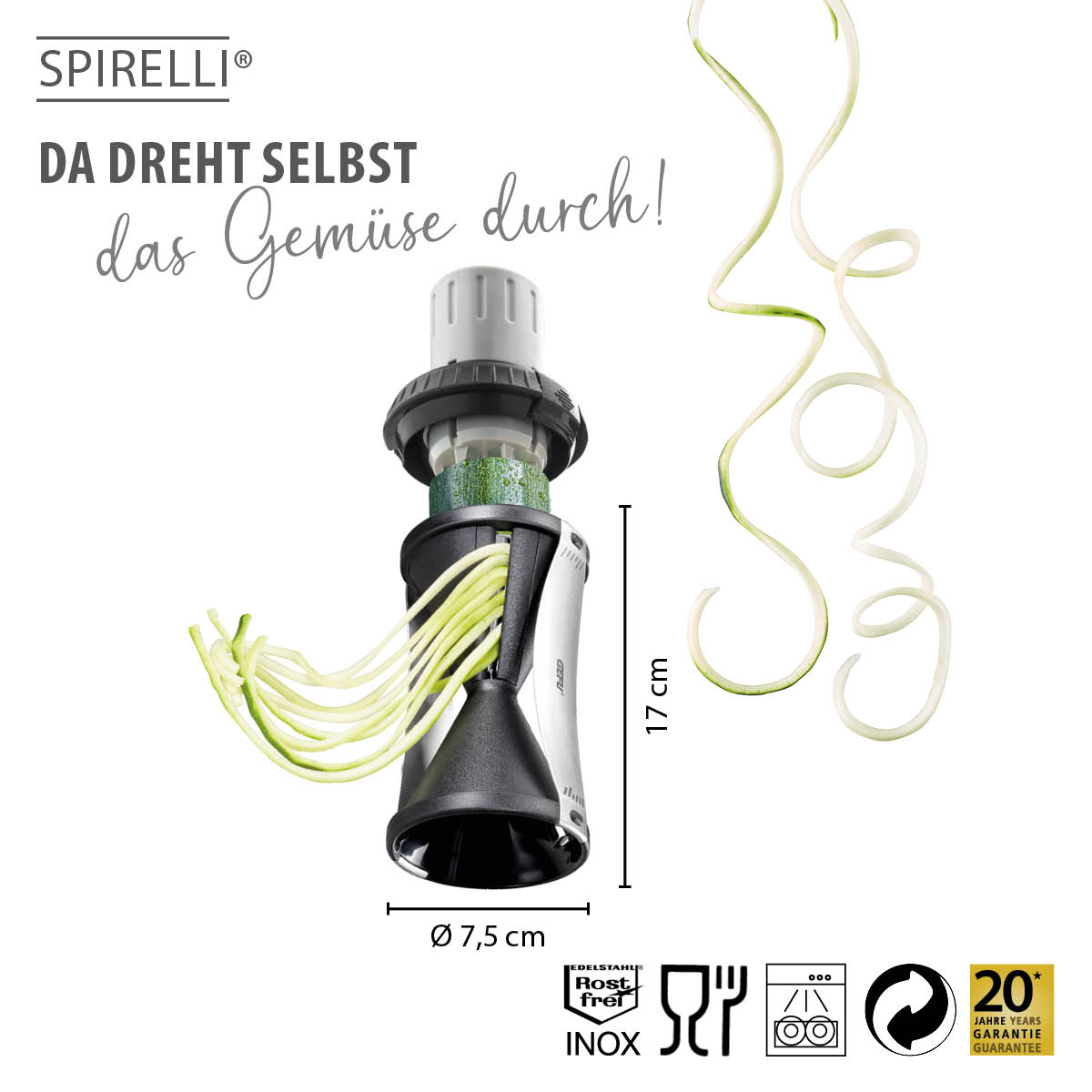 Set: Spiralschneider SPIRELLI® 2.0 + Gemüsemesser SENSO