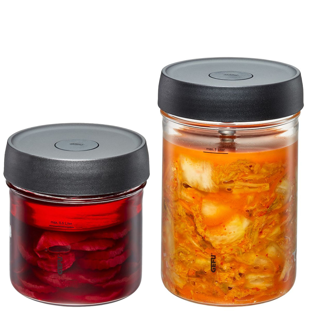 Set: Fermentierglas NATIVO, 1 l + 0,5 l