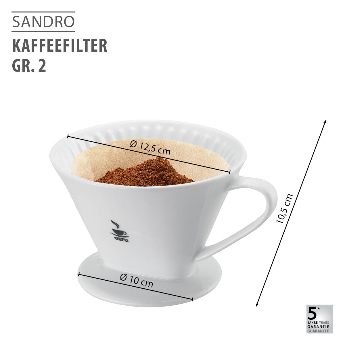 Kaffeefilter SANDRO, Gr. 2