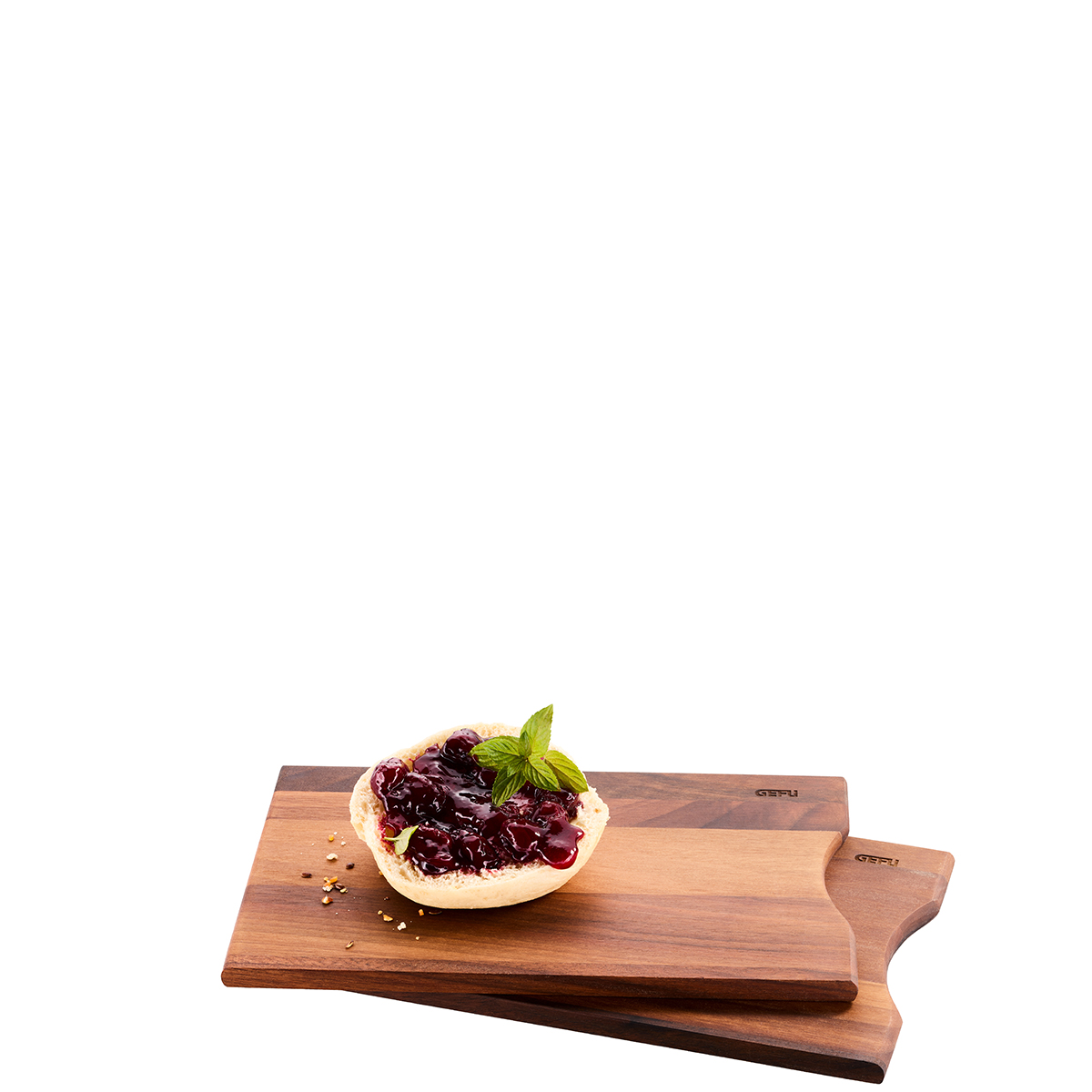 Breakfast board ENNO, 2 pieces, walnut wood