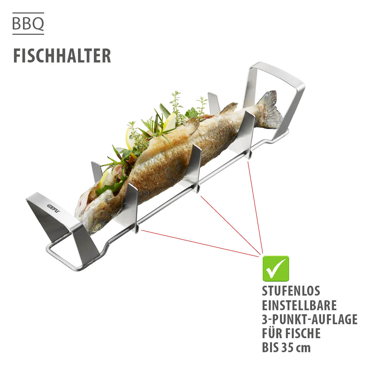 Fischhalter BBQ