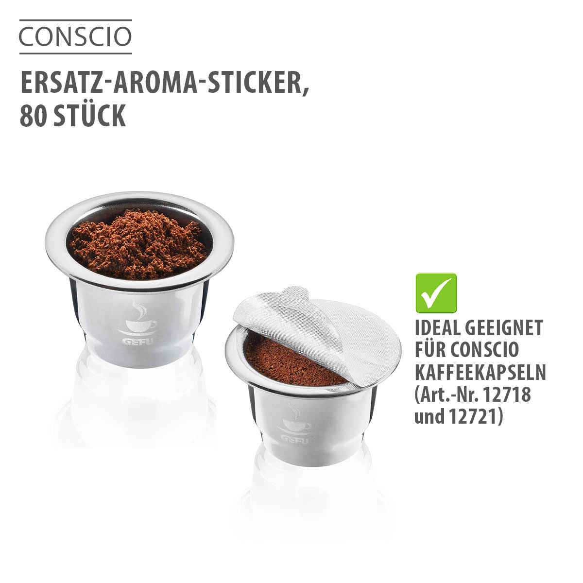 Ersatz-Aroma-Sticker CONSCIO, 80 Stück