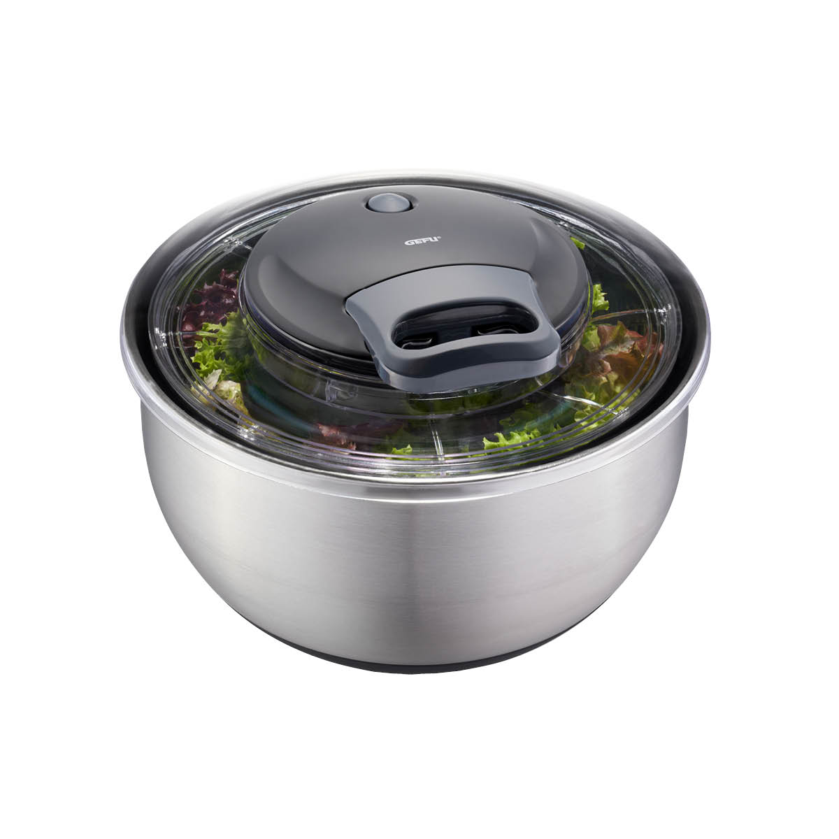 Salad spinner PULLIT, stainless steel, Ø 24 cm